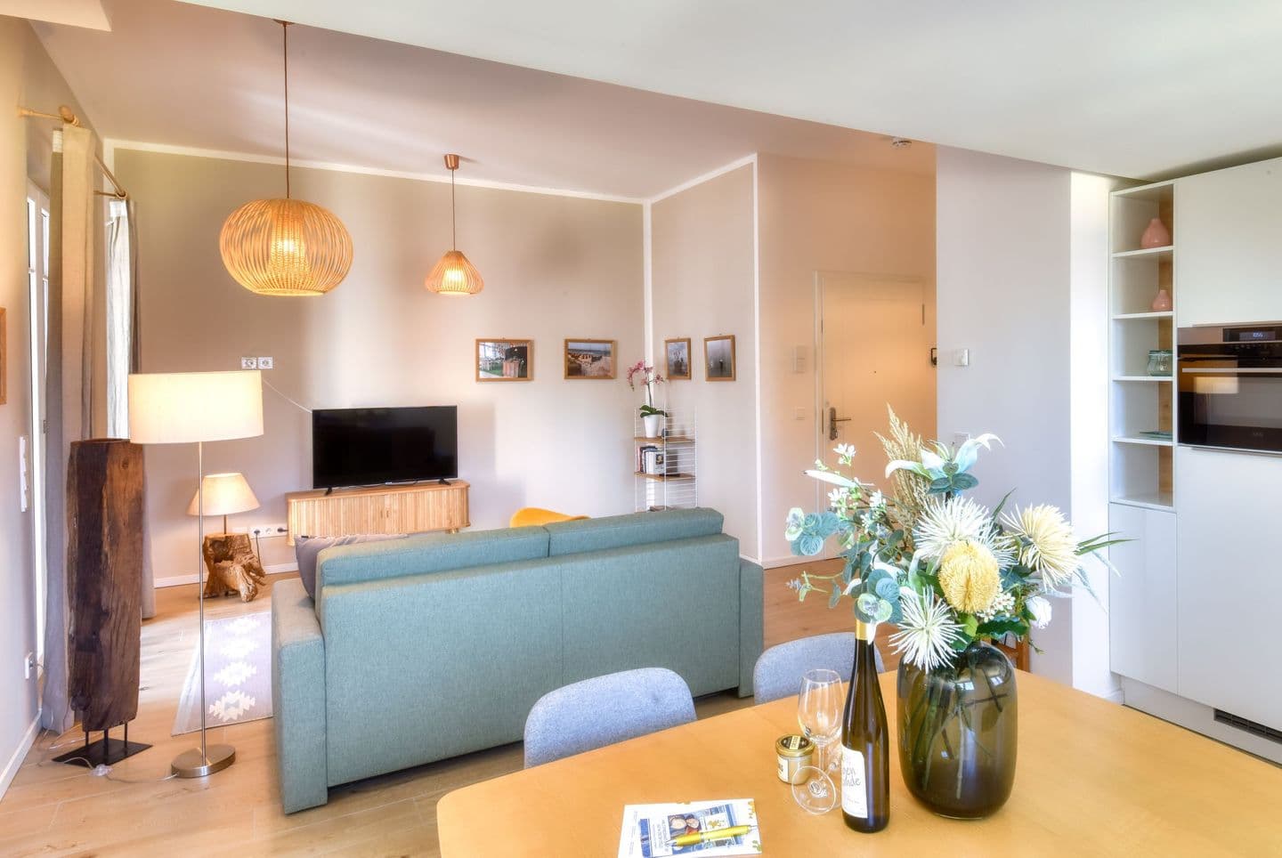 Ferienwohnung Sandkastenliebe 15 in der Villa Sofie Binz in Binz – Wohnzimmer