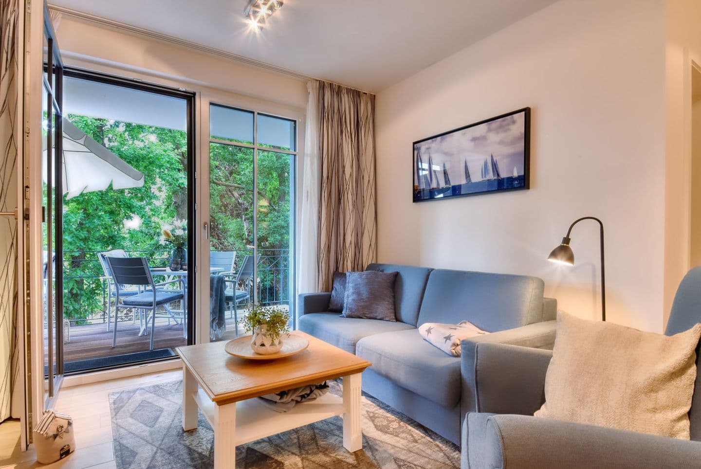 Ferienwohnung Seestern 8 Villa Sofie Binz in Binz – Wohnzimmer