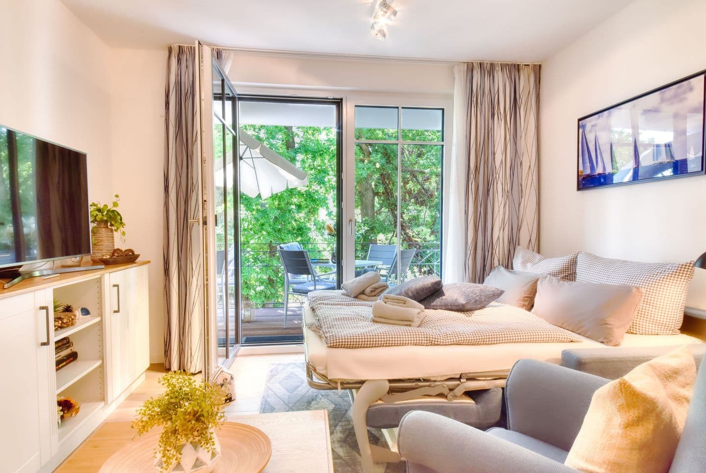 Ferienwohnung Seestern 8 Villa Sofie Binz in Binz – Wohnzimmer