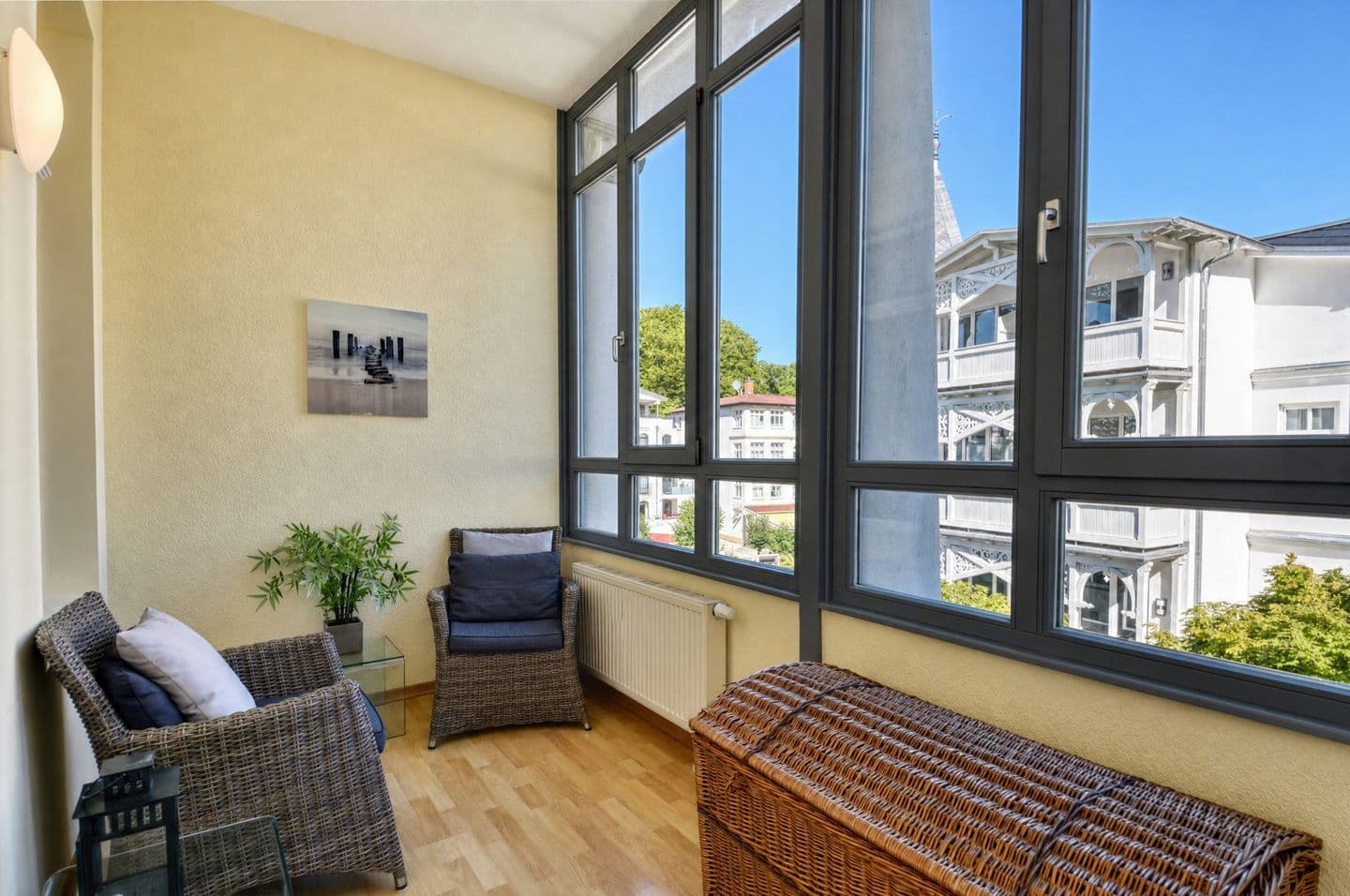 Ferienwohnung "Seestern" in der Villa Odin Sellin in Sellin – Balkon