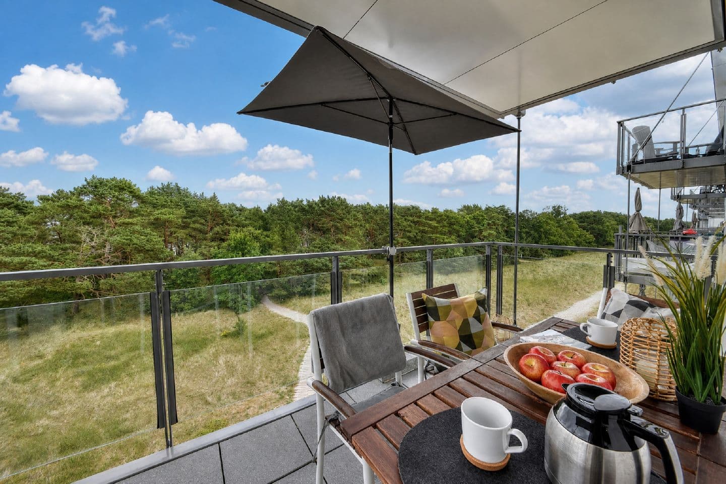 Ferienwohnung "Solopgang" im Haus Granitz Prora in Prora – Balkon