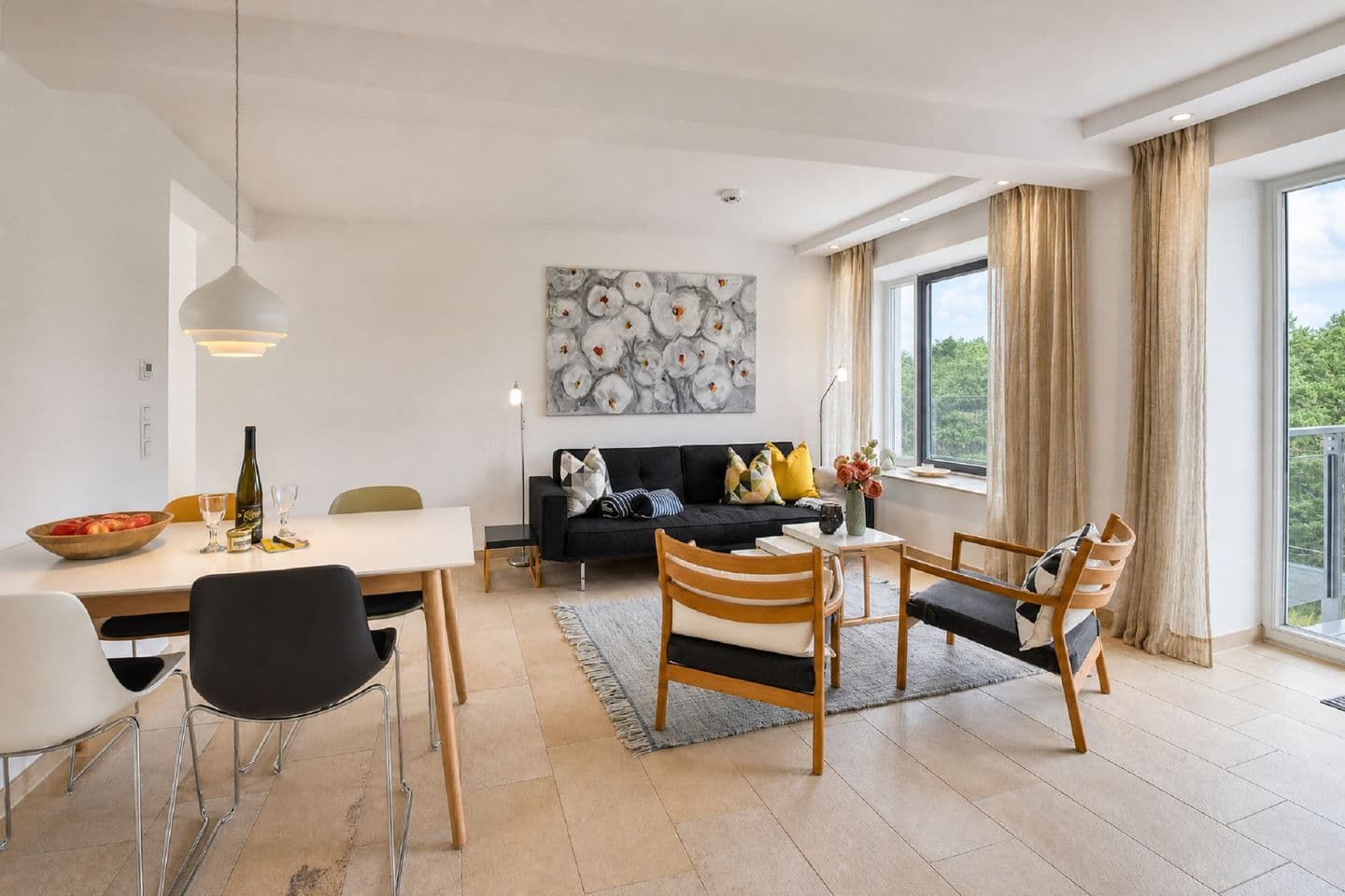 Ferienwohnung "Solopgang" im Haus Granitz Prora in Prora – Wohnzimmer