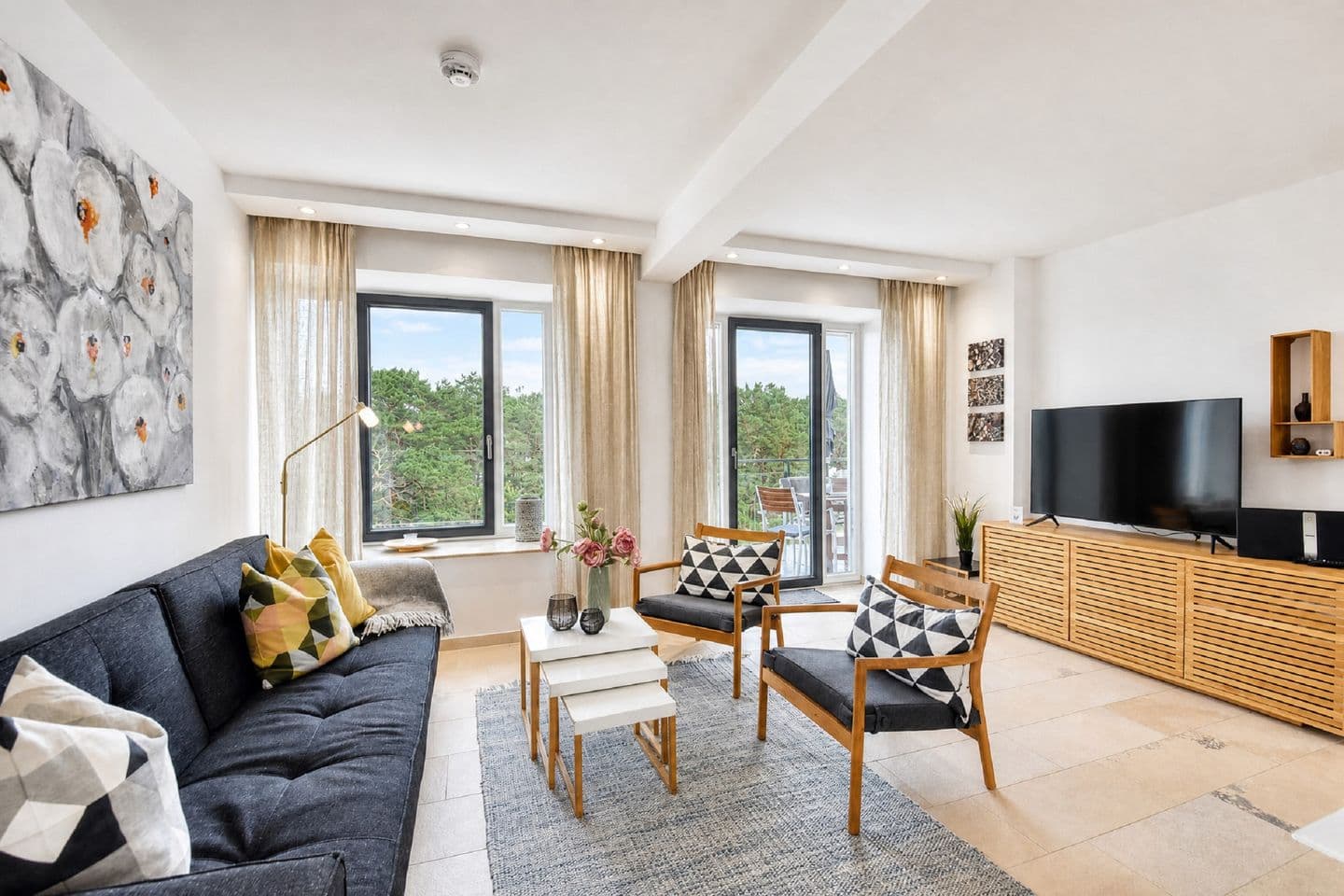 Ferienwohnung "Solopgang" im Haus Granitz Prora in Prora – Wohnzimmer