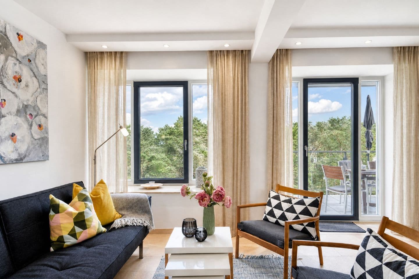 Ferienwohnung "Solopgang" im Haus Granitz Prora in Prora – Wohnzimmer