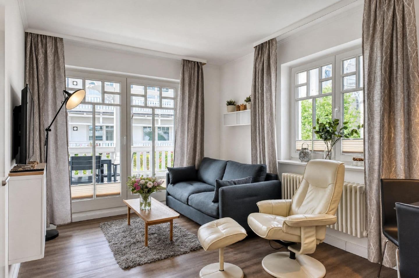 Ferienwohnung "Sonnendeck" 622 in der Villa Seeadler Binz in Binz – Wohnzimmer