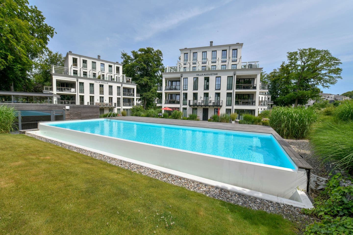 Ferienwohnung Spa Penthouse in der Villa Amalie Binz in Binz – Pool