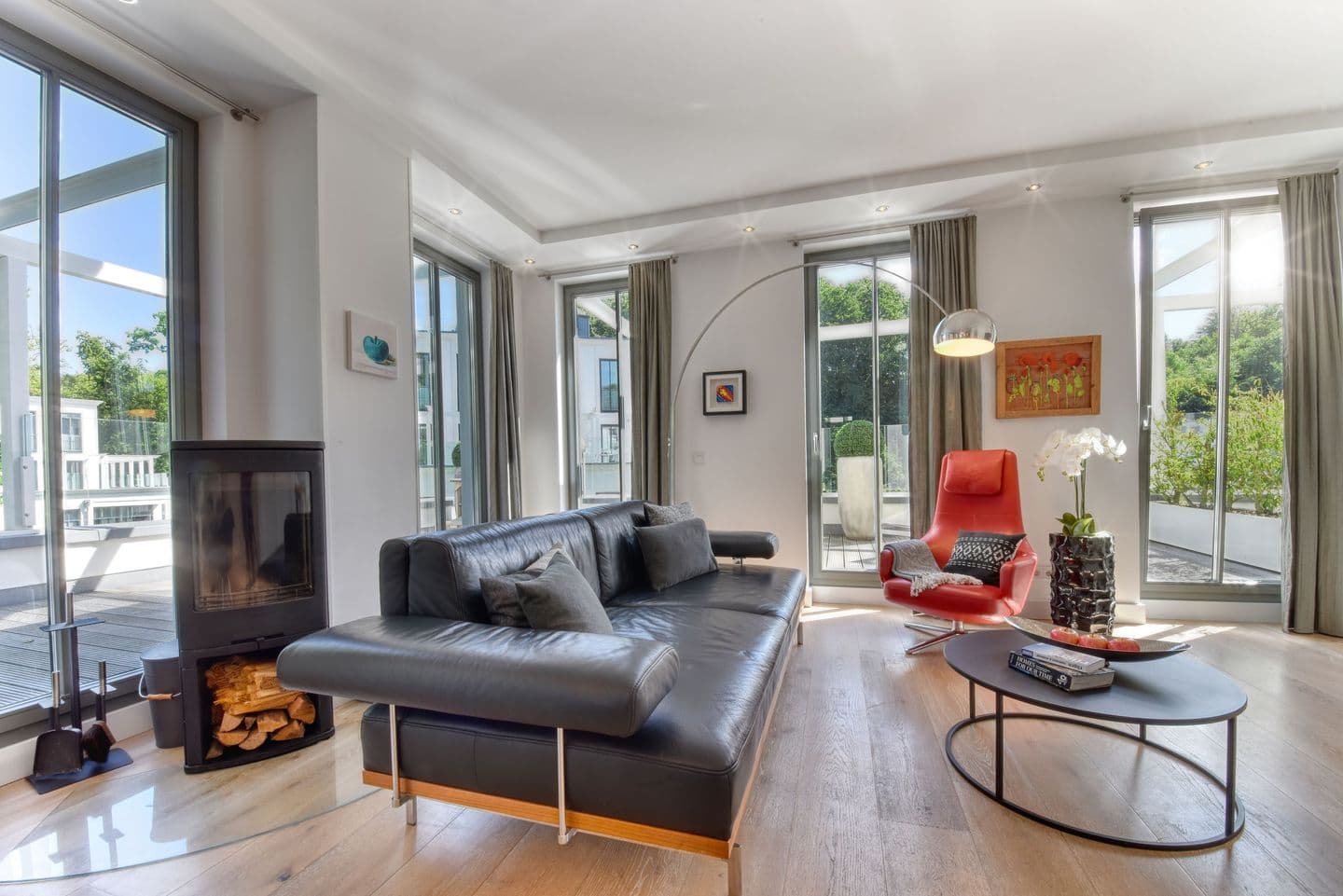 Ferienwohnung Spa Penthouse in der Villa Amalie Binz in Binz – Wohnzimmer