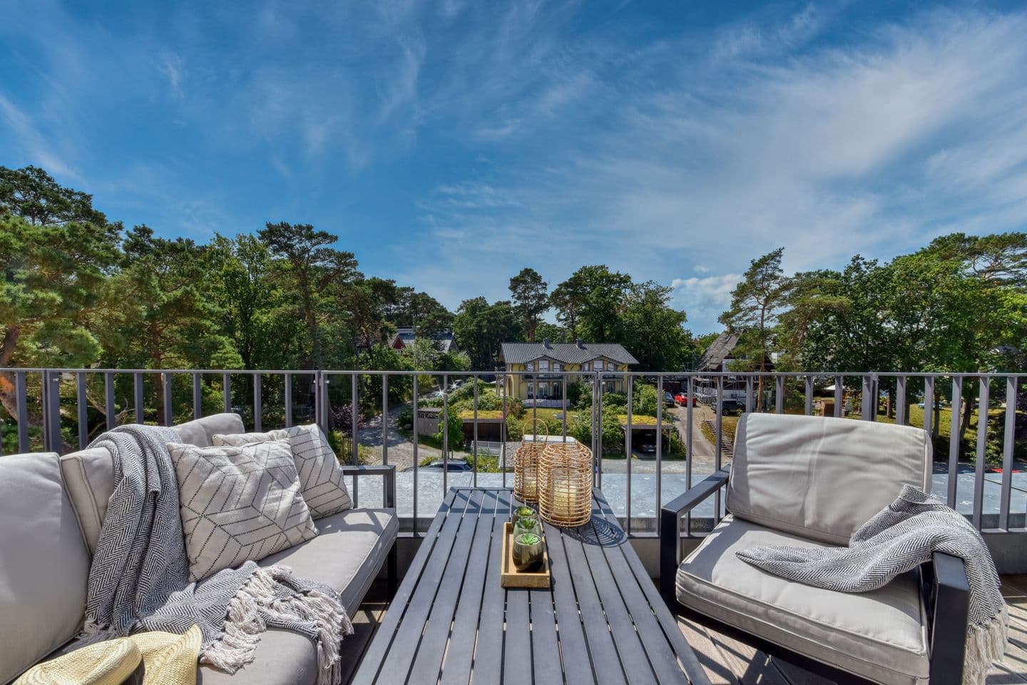 Ferienwohnung SPA Penthouse Meerlust Baabe in Baabe – Terrasse
