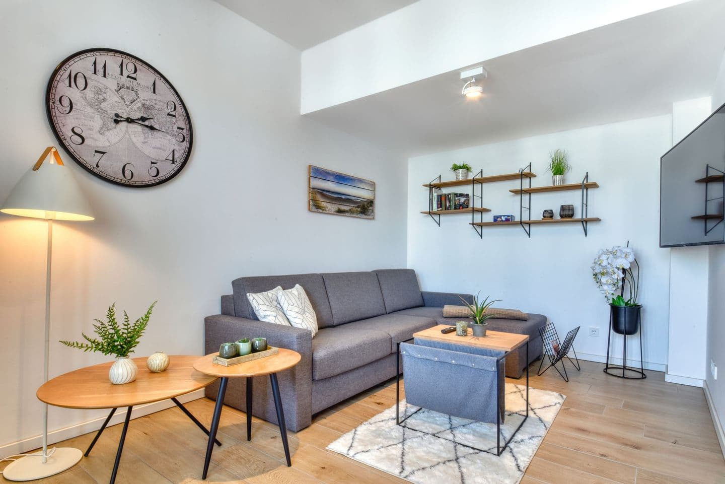 Ferienwohnung SPA Penthouse Meerlust Baabe in Baabe – Wohnzimmer