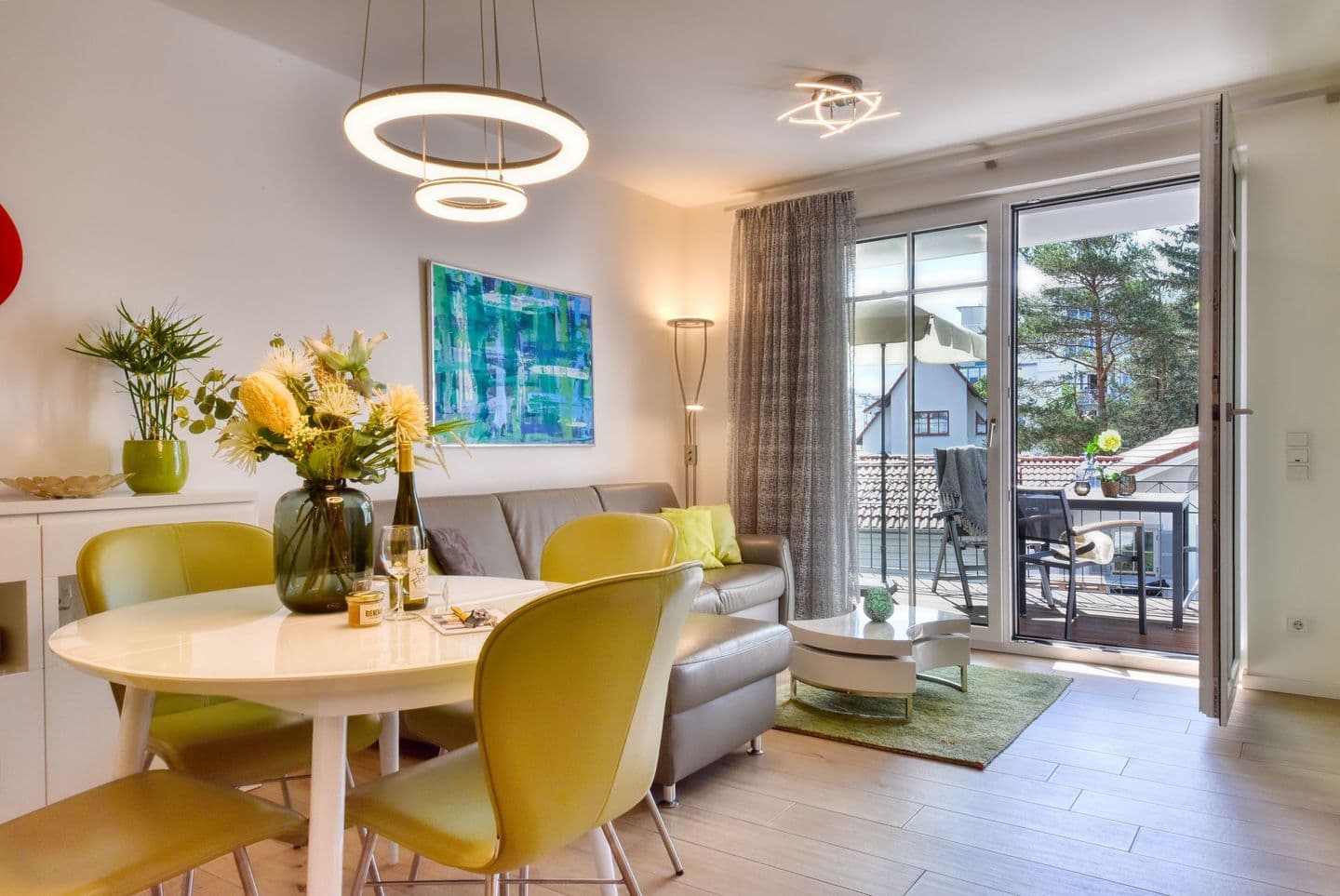 Ferienwohnung Strandgras 7 Villa Sofie Binz in Binz – Wohnzimmer