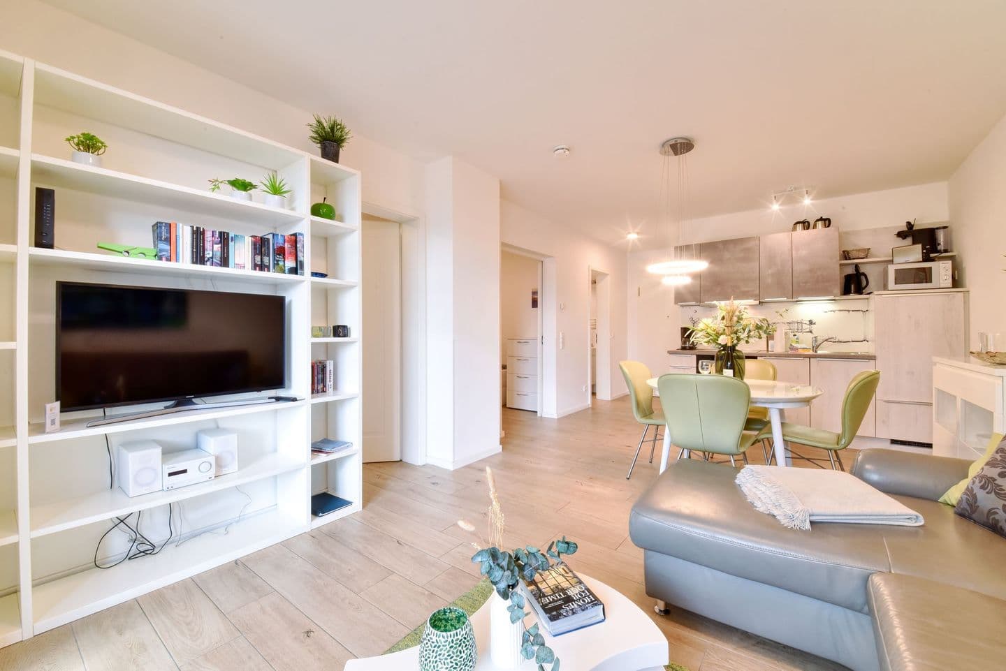 Ferienwohnung Strandgras 7 Villa Sofie Binz in Binz – Wohnzimmer