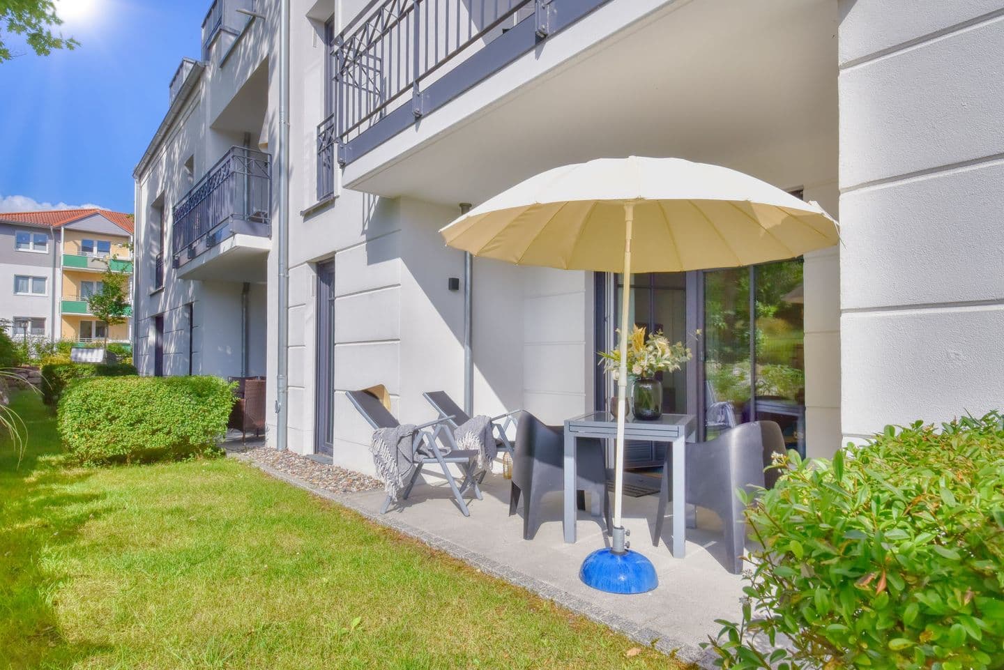 Ferienwohnung StrandGut 2 in der Villa Sofie Binz in Binz – Terrasse