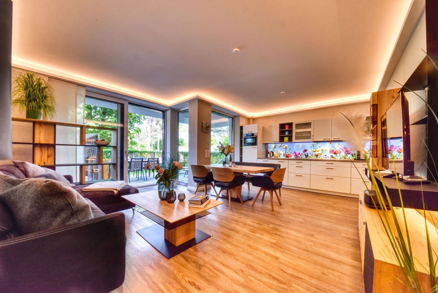 Ferienwohnung Strandkönig 01 Villa Vogue Binz in Binz – Wohnzimmer