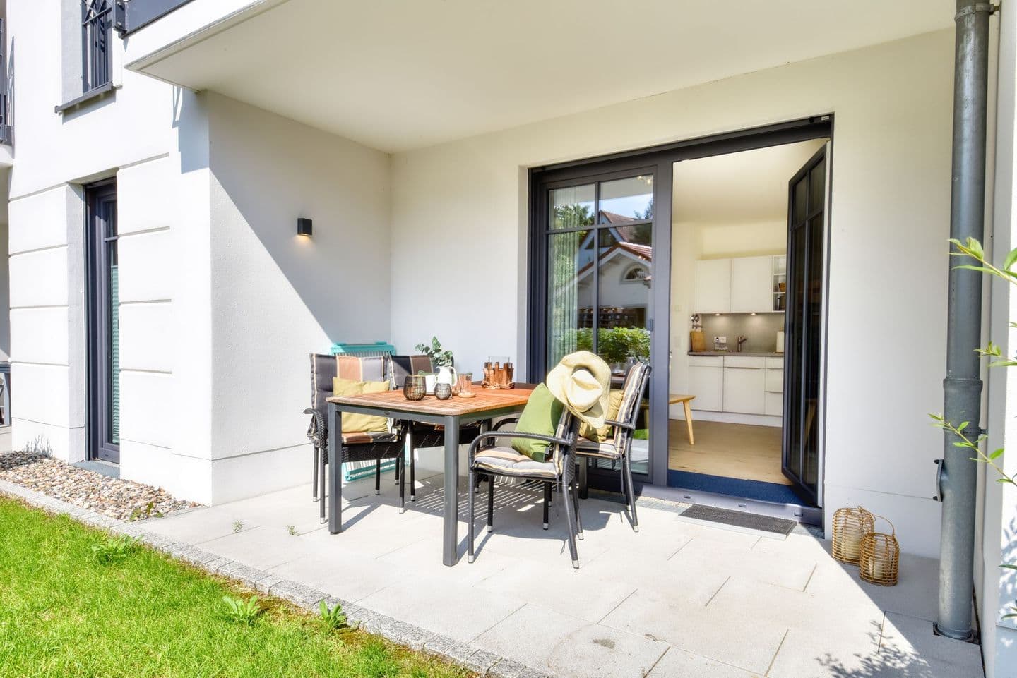 Ferienwohnung Strandläufer 1 in der Villa Sofie Binz in Binz – Terrasse
