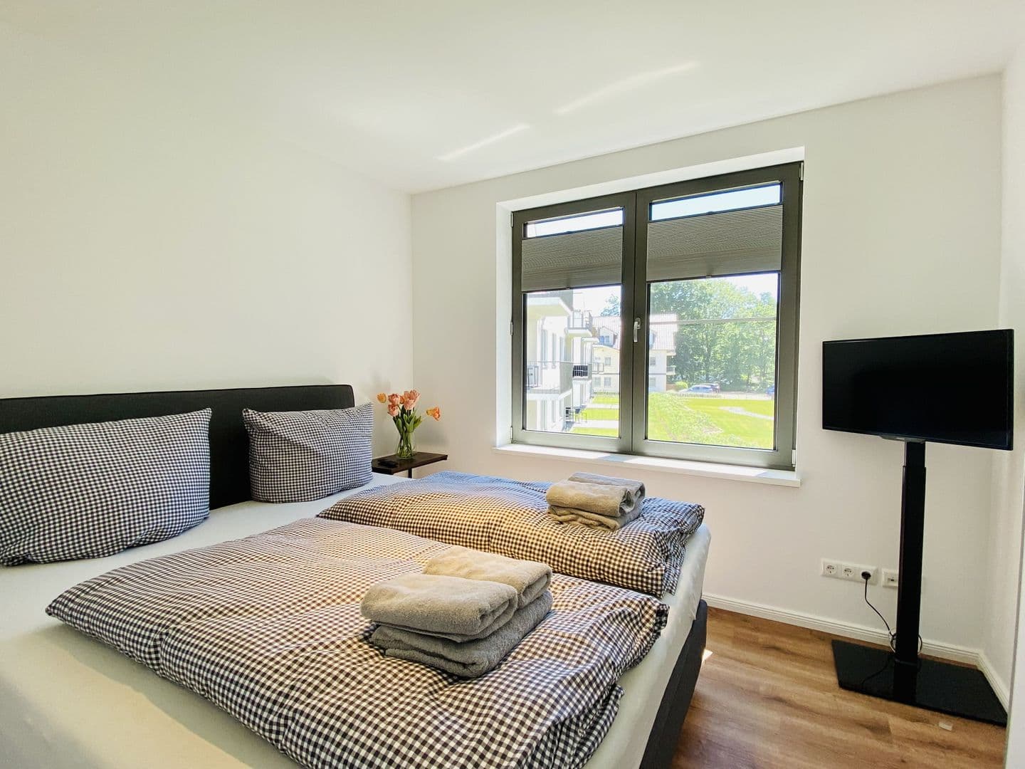 Ferienwohnung Strandläufer 7 Parkvillen Carlota und Candela Baabe in Baabe – Schlafzimmer