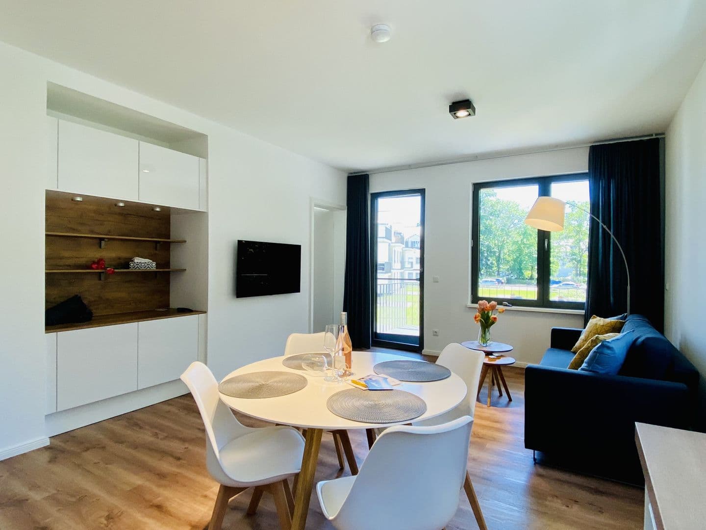 Ferienwohnung Strandläufer 7 Parkvillen Carlota und Candela Baabe in Baabe – Wohnzimmer