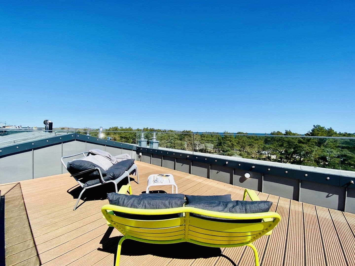 Ferienwohnung Strandloft 12 im Haus Düne 7 Prora in Prora – Terrasse