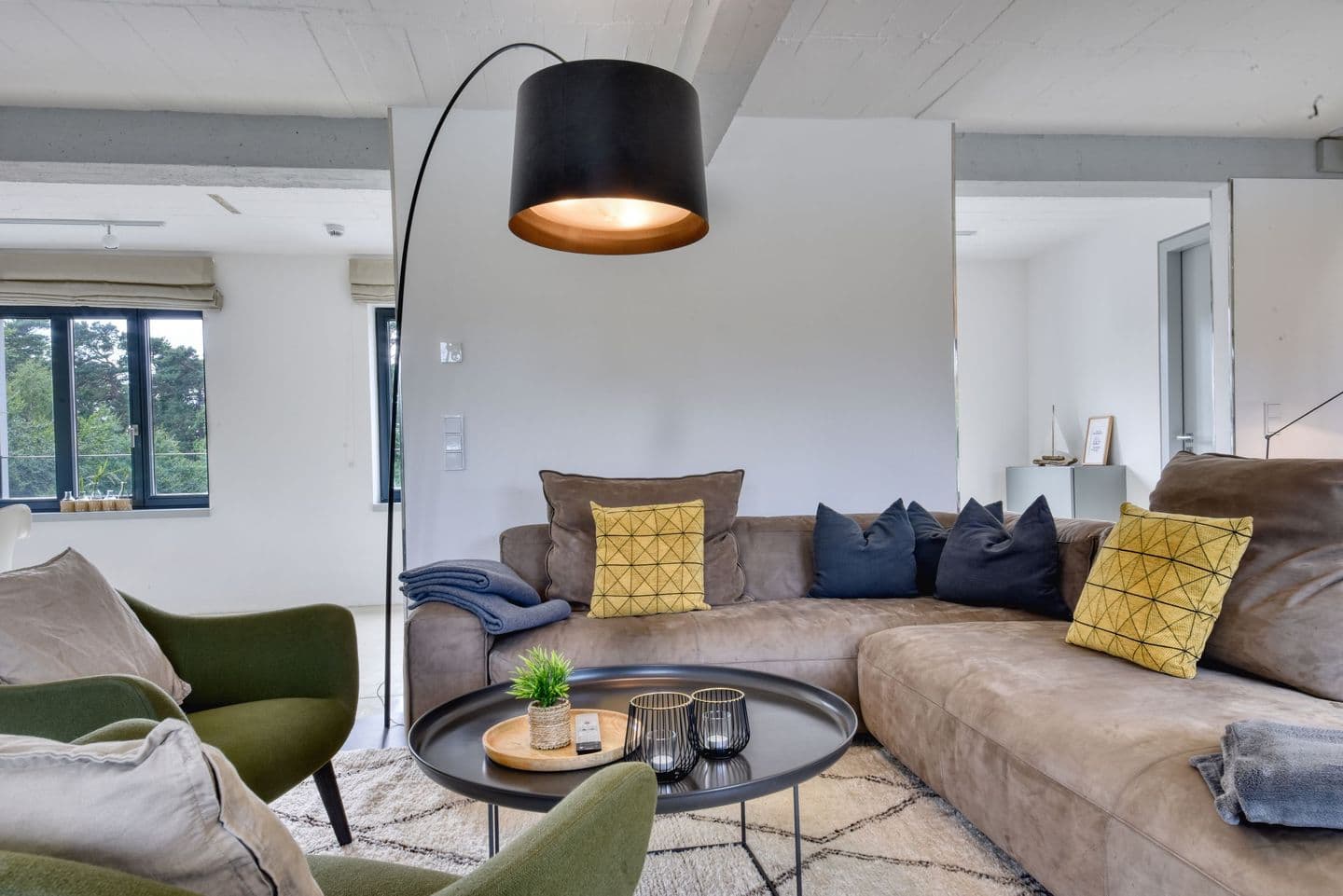 Ferienwohnung Strandloft 12 im Haus Düne 7 Prora in Prora – Wohnzimmer