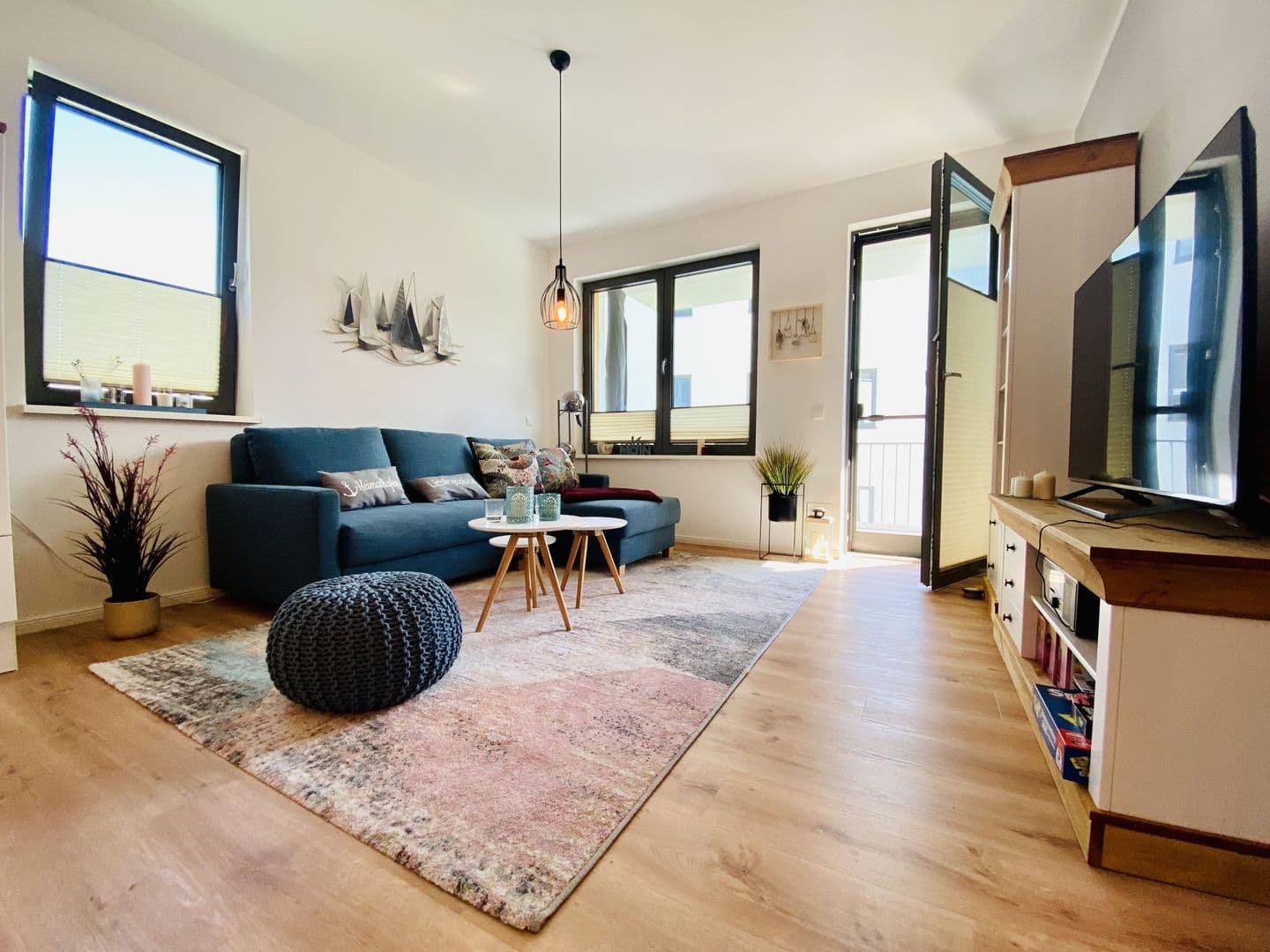 Ferienwohnung Strandloper 8 Parkvillen Carlota und Candela Baabe in Baabe – Wohnzimmer