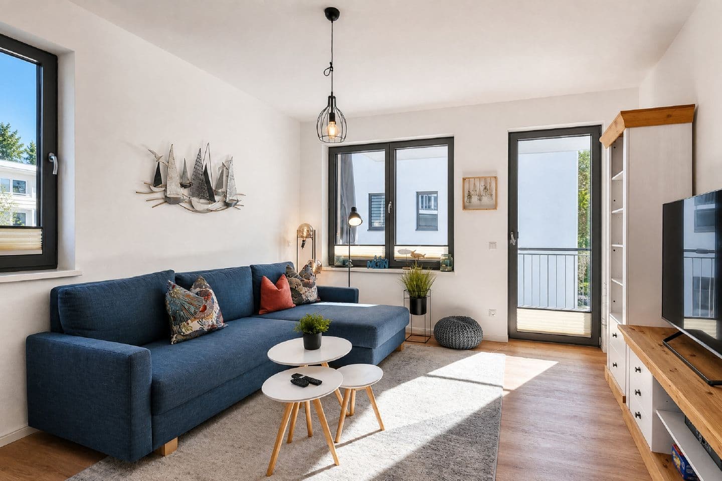 Ferienwohnung Strandloper 8 Parkvillen Carlota und Candela Baabe in Baabe – Wohnzimmer