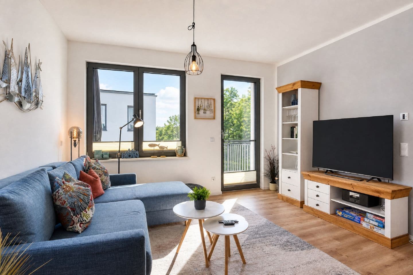 Ferienwohnung Strandloper 8 Parkvillen Carlota und Candela Baabe in Baabe – Wohnzimmer