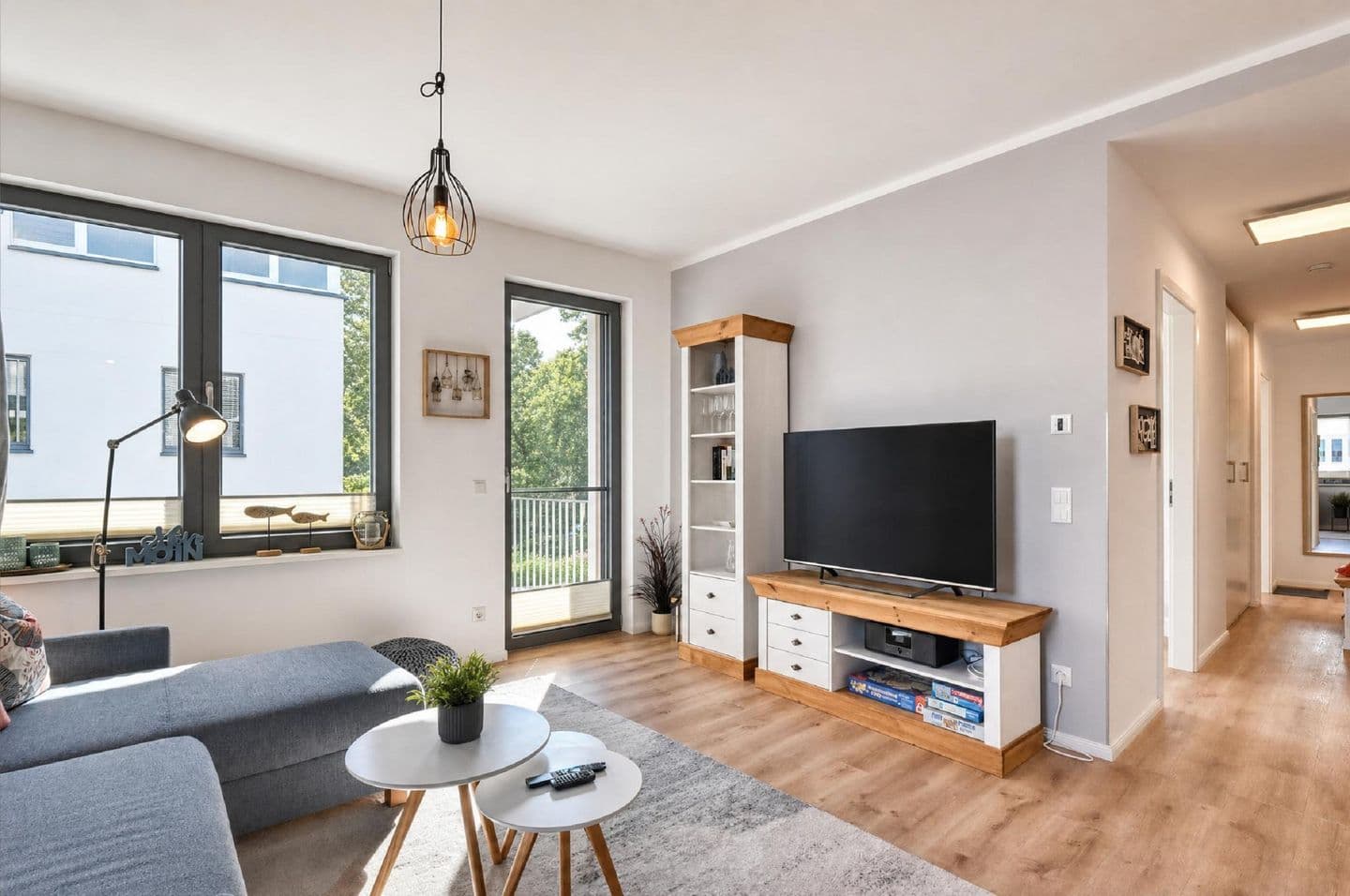 Ferienwohnung Strandloper 8 Parkvillen Carlota und Candela Baabe in Baabe – Wohnzimmer