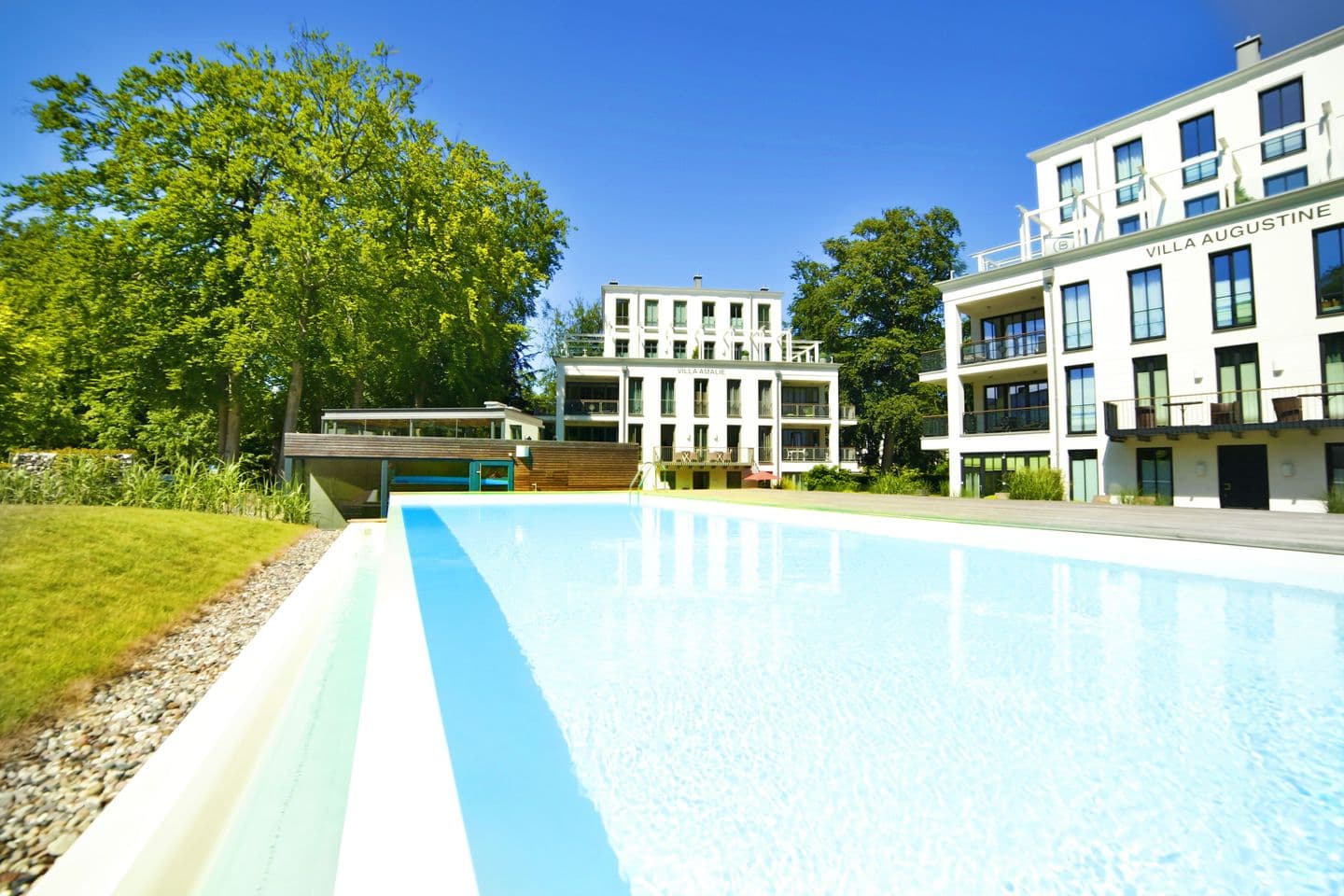 Ferienwohnung Strandlounge in den Parkvillen Binz in Binz – Außenansicht
