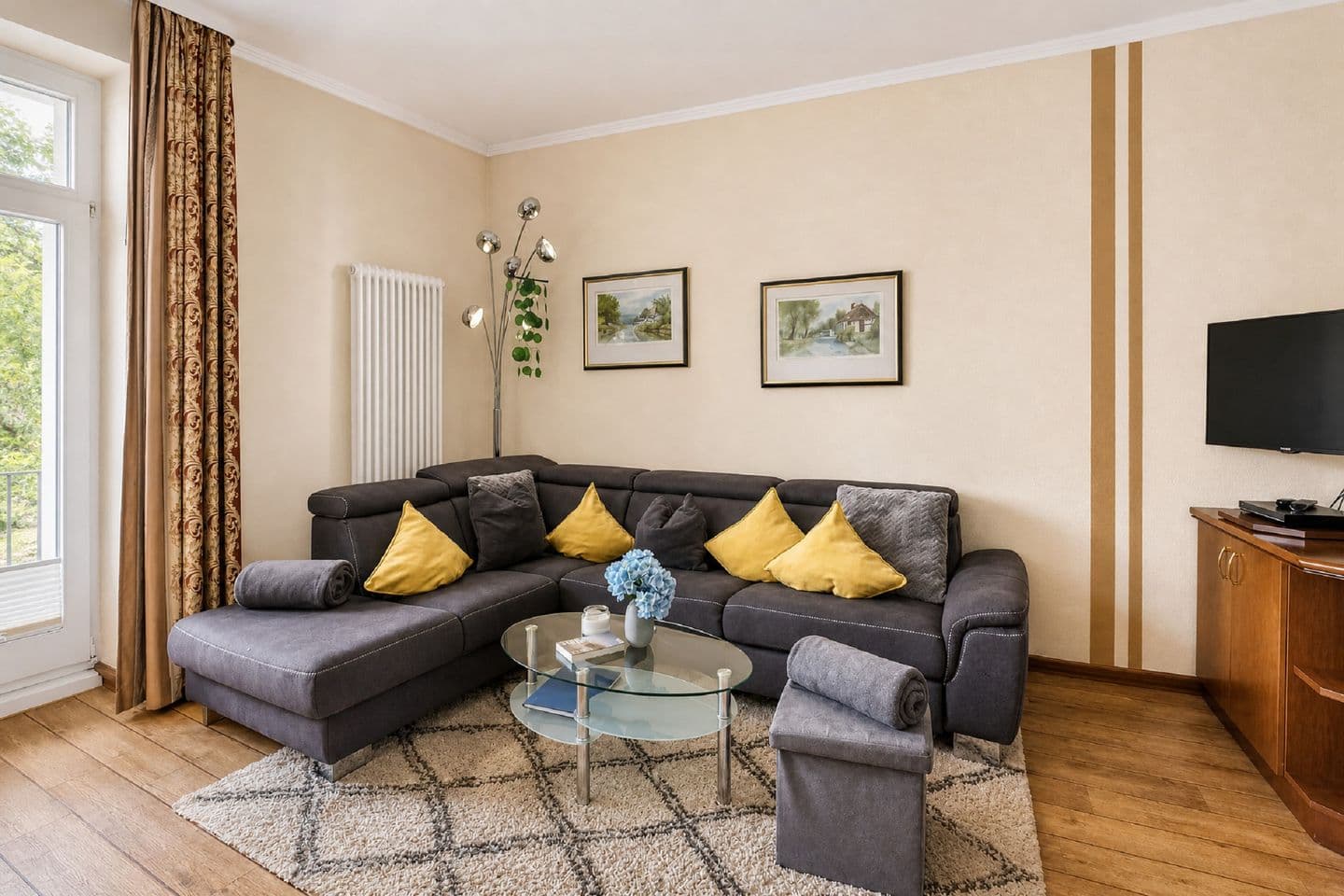Ferienwohnung Strandlust in der Villa Seeadler Binz in Binz – Wohnzimmer