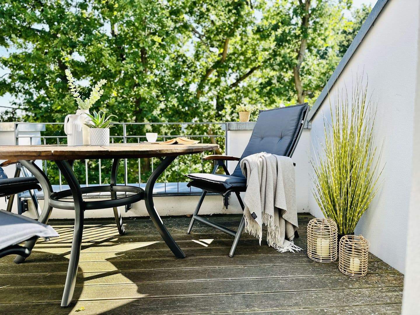 Ferienwohnung Strandmöwe 13 in der Villa Sofie Binz in Binz – Terrasse