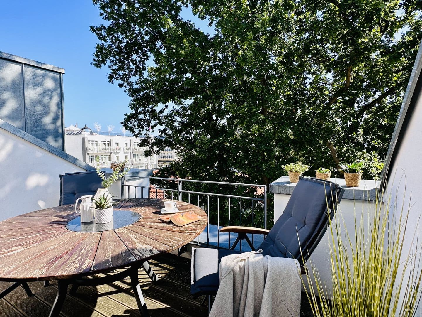 Ferienwohnung Strandmöwe 13 in der Villa Sofie Binz in Binz – Terrasse