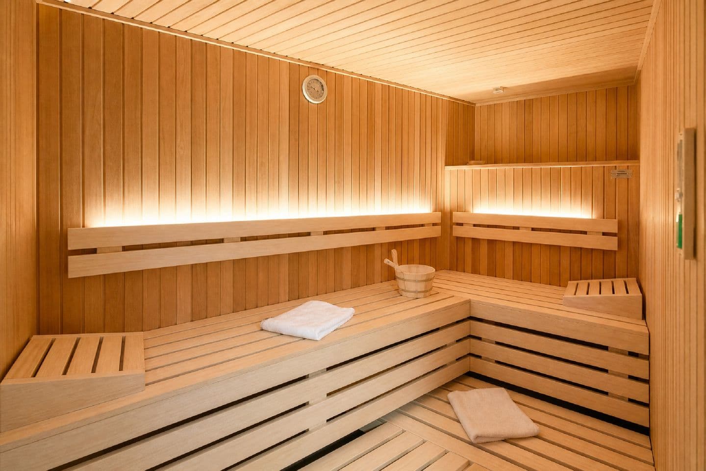 Ferienwohnung Strandmuschel in der Villa Beatrice in Binz – Sauna