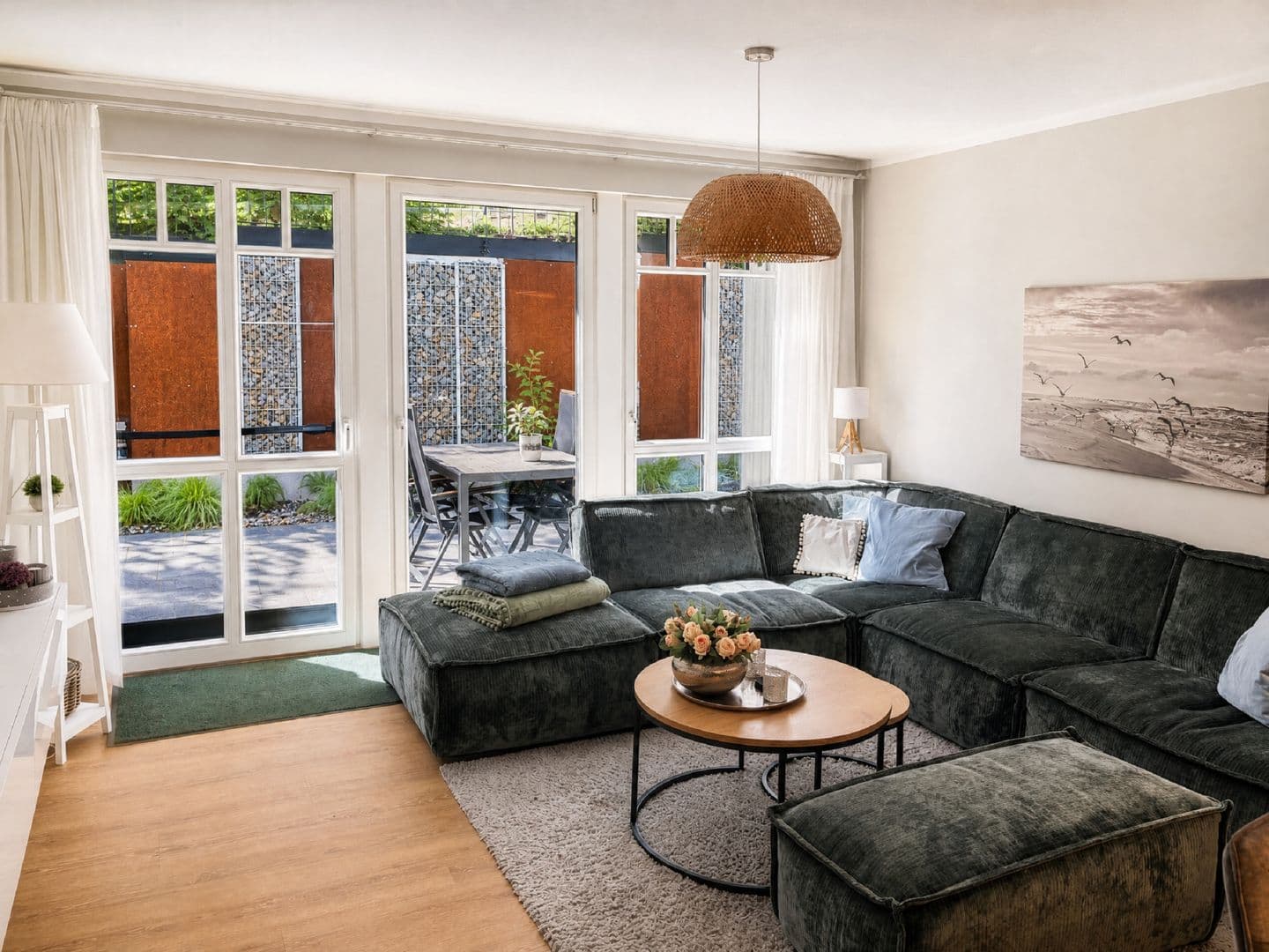 Ferienwohnung Strandmuschel in der Villa Beatrice in Binz – Wohnzimmer