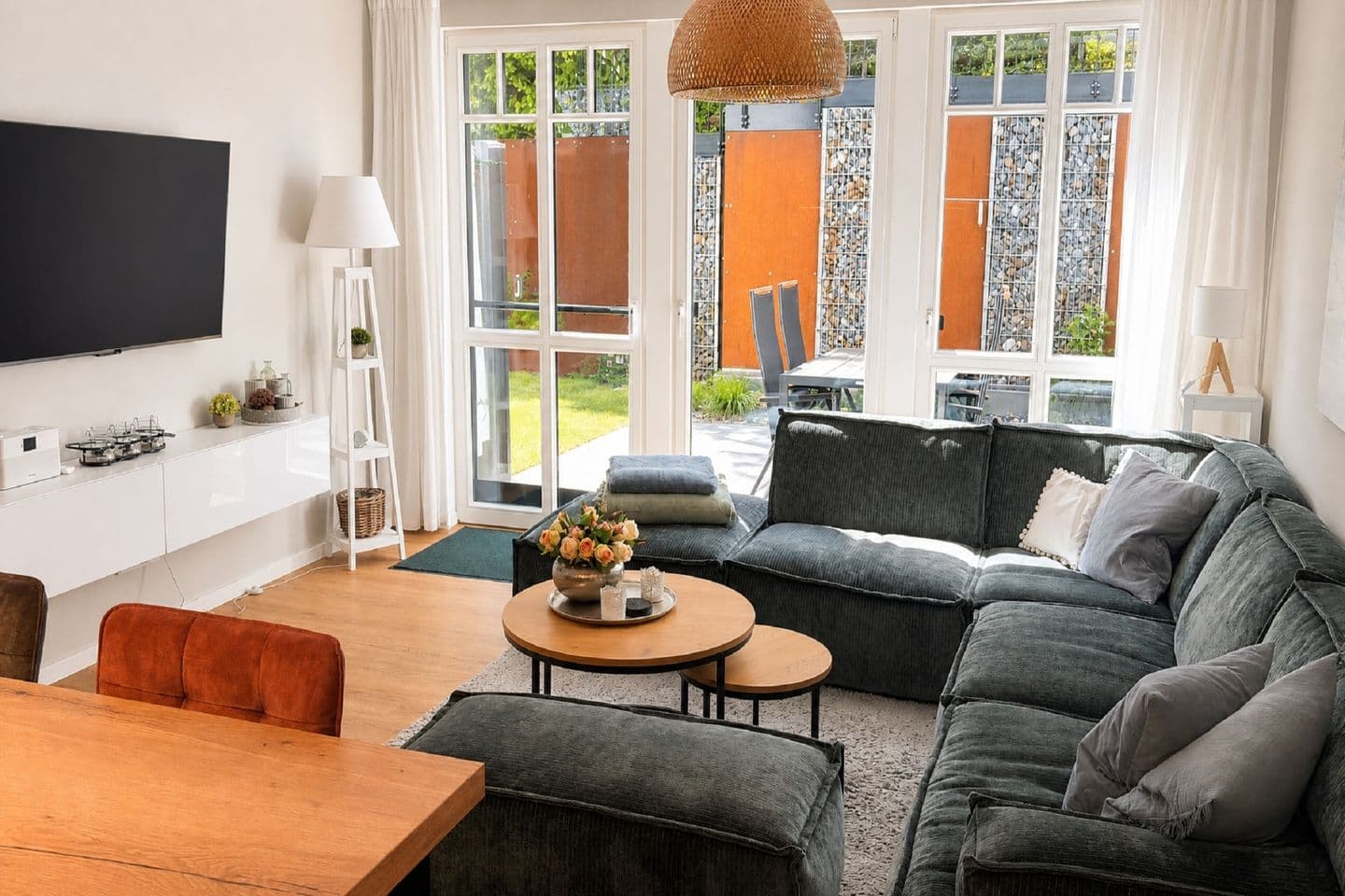 Ferienwohnung Strandmuschel in der Villa Beatrice in Binz – Wohnzimmer