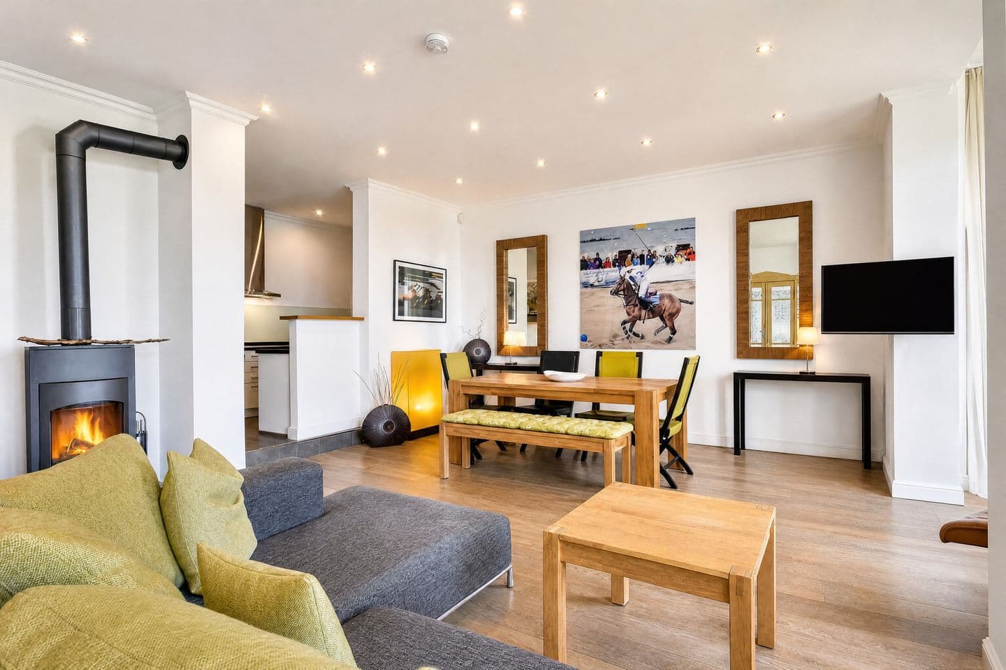 Ferienwohnung Strandmuschel in der Villa Rex Sellin in Sellin – Wohnzimmer