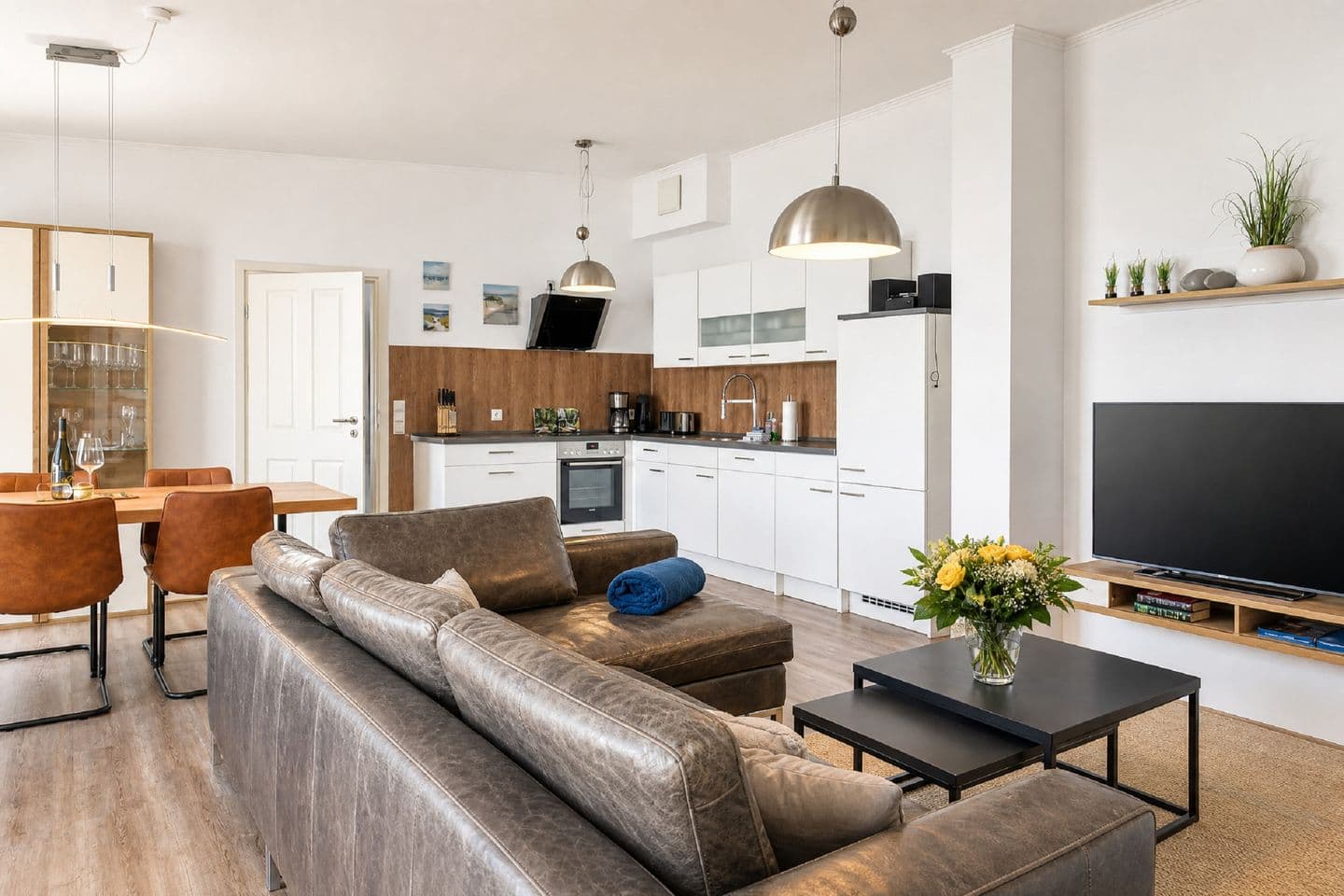 Ferienwohnung Strandnest in der Villa Gudrun Binz in Binz – Wohnzimmer