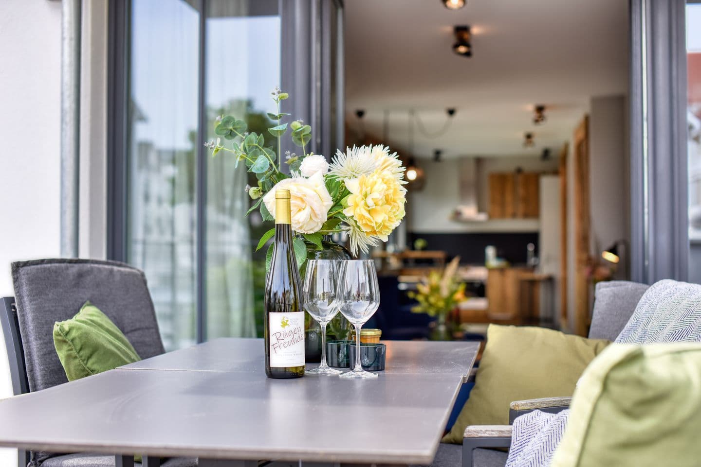 Ferienwohnung Strandperle 1 in der Villa Martha Binz in Binz – Terrasse