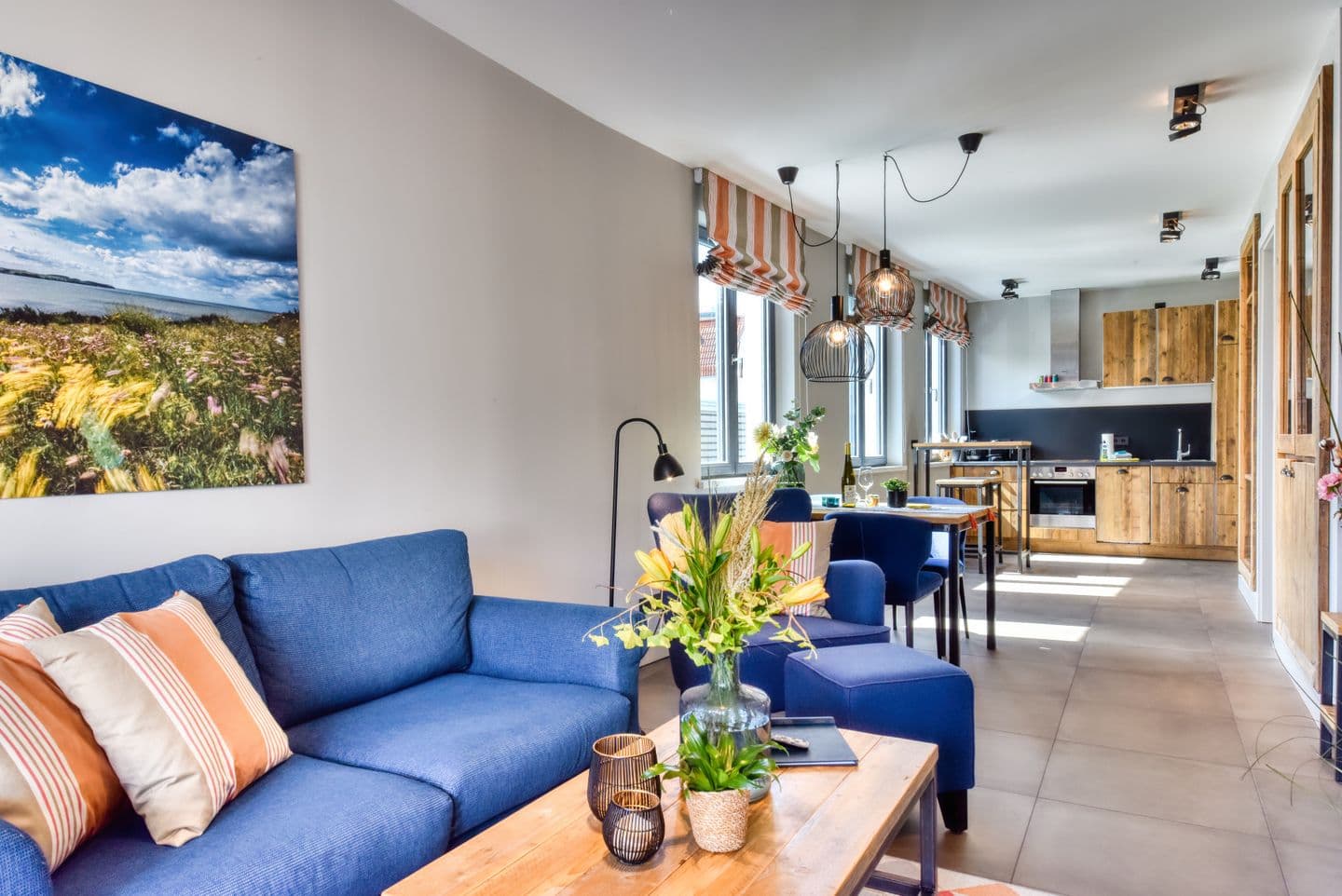 Ferienwohnung Strandperle 1 in der Villa Martha Binz in Binz – Wohnzimmer