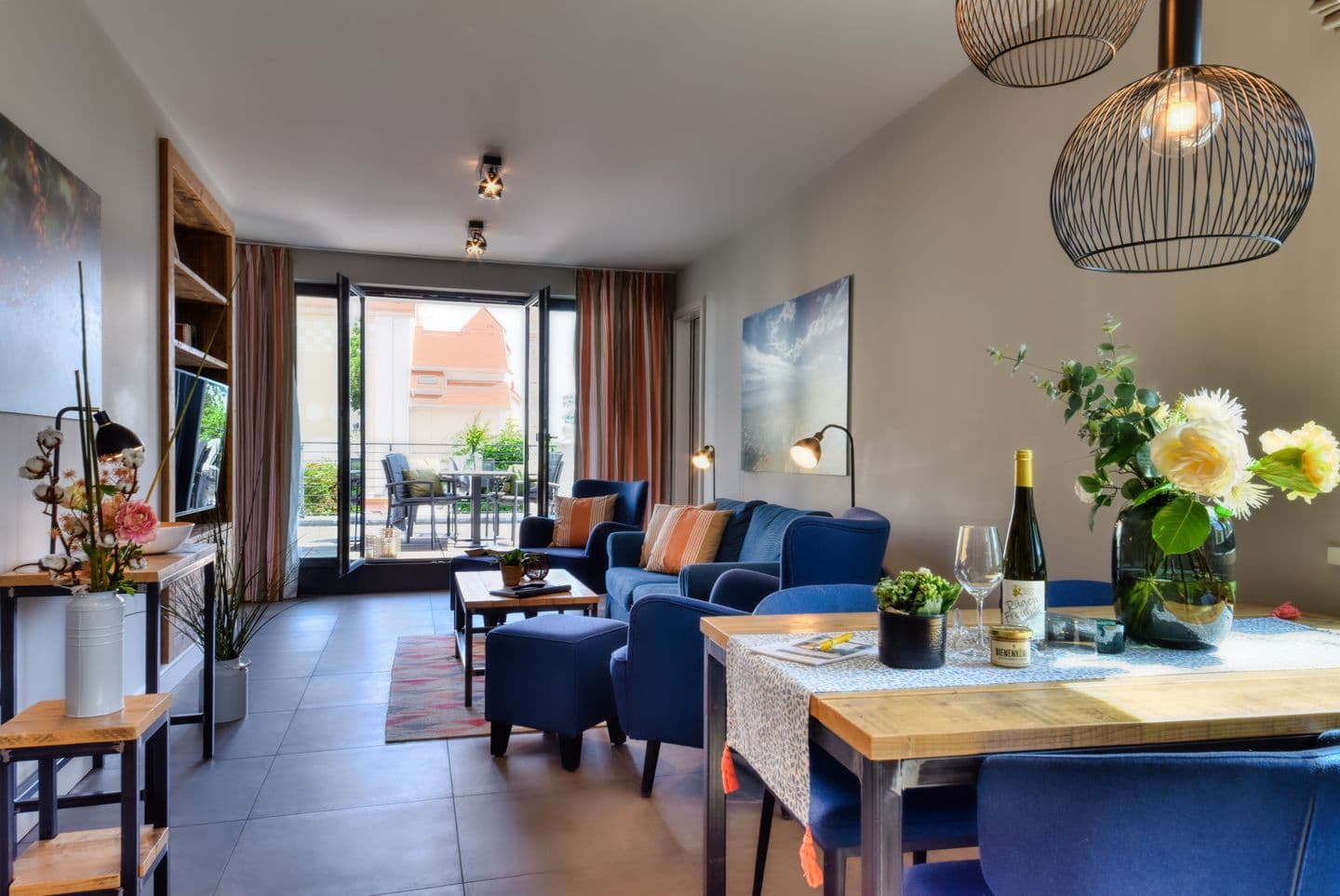 Ferienwohnung Strandperle 1 in der Villa Martha Binz in Binz – Wohnzimmer