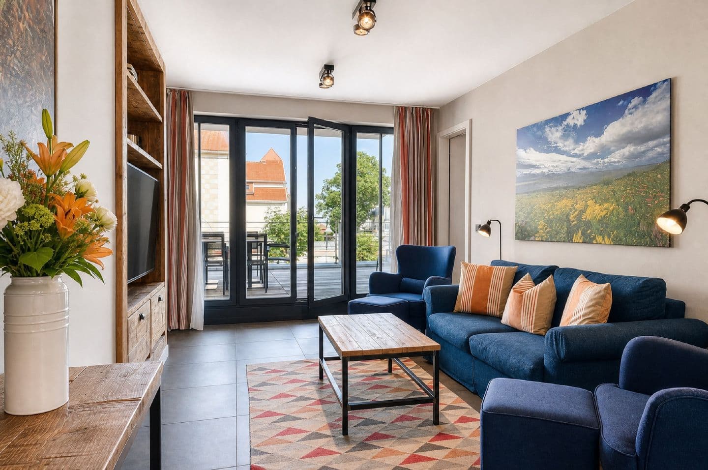 Ferienwohnung Strandperle 1 in der Villa Martha Binz in Binz – Wohnzimmer