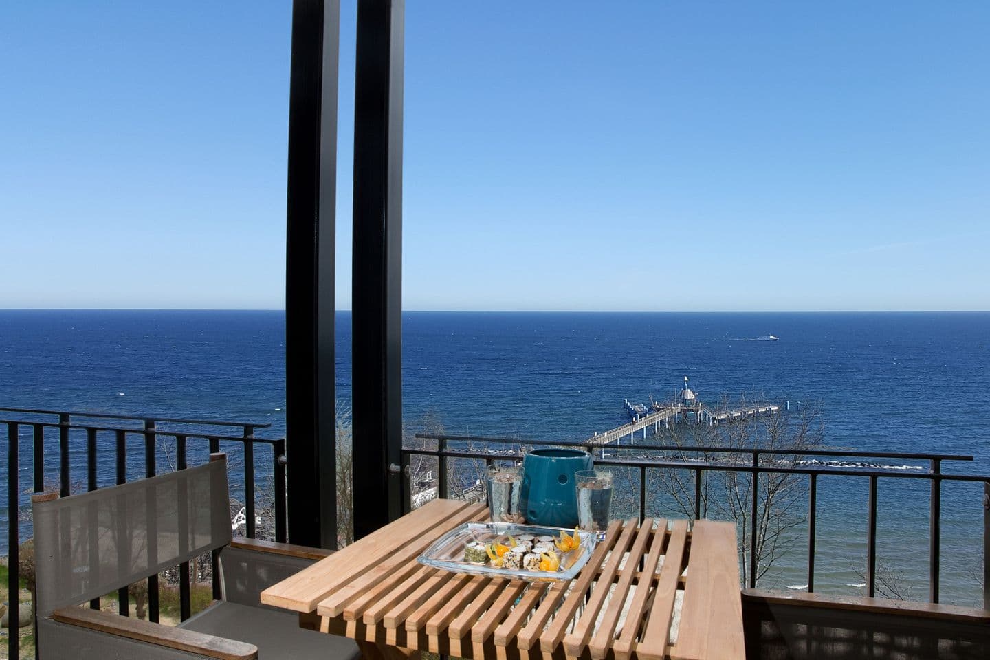 Ferienwohnung Strandsuite DELUXE & SPA 25 / Villa Philine Sellin in Sellin – Balkon