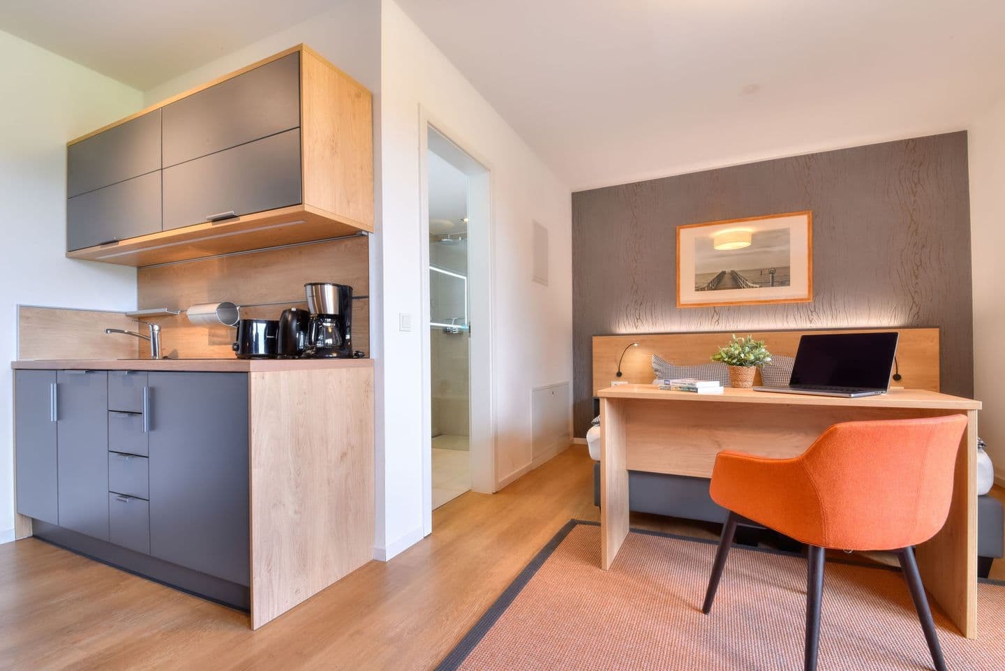 Ferienwohnung Tannenmeise 20 im Wreecher Idyll Rügen in Wreechen – Wohnzimmer
