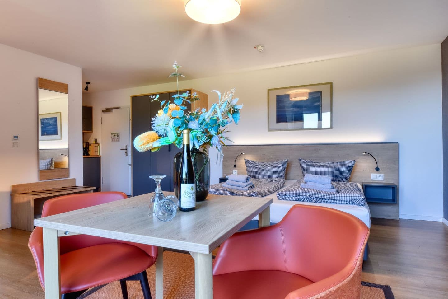 Ferienwohnung Teichhuhn 41 im Wreecher Idyll Rügen in Wreechen – Wohnzimmer