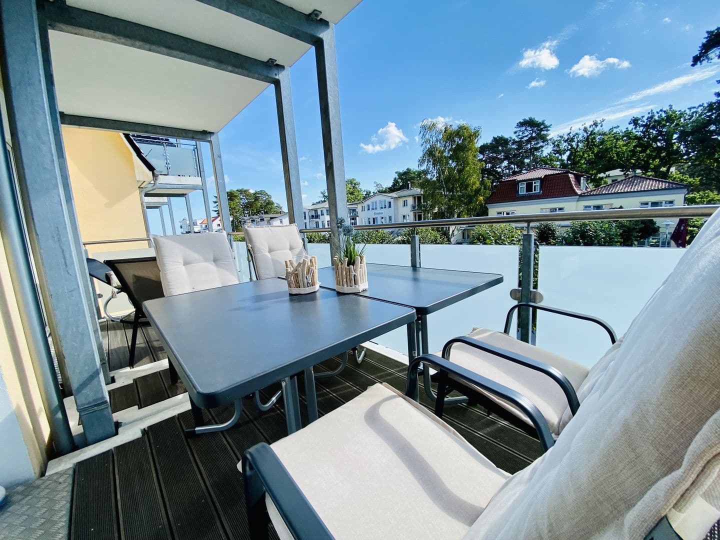 Ferienwohnung Traumdüne 12 im Ostseebad Baabe in Baabe – Terrasse
