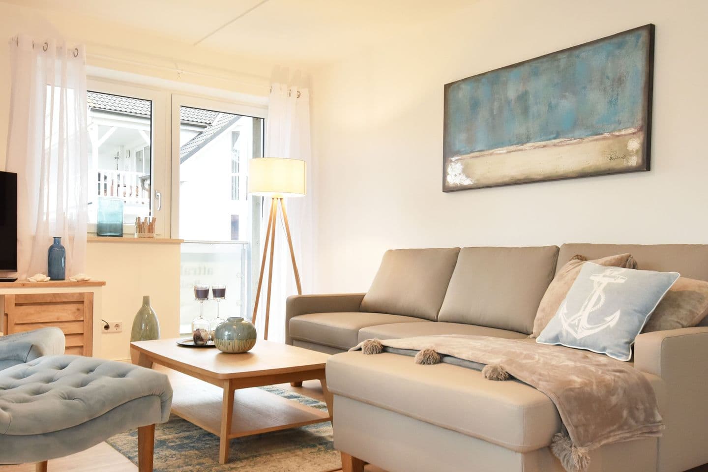 Ferienwohnung Traumdüne 12 im Ostseebad Baabe in Baabe – Wohnzimmer