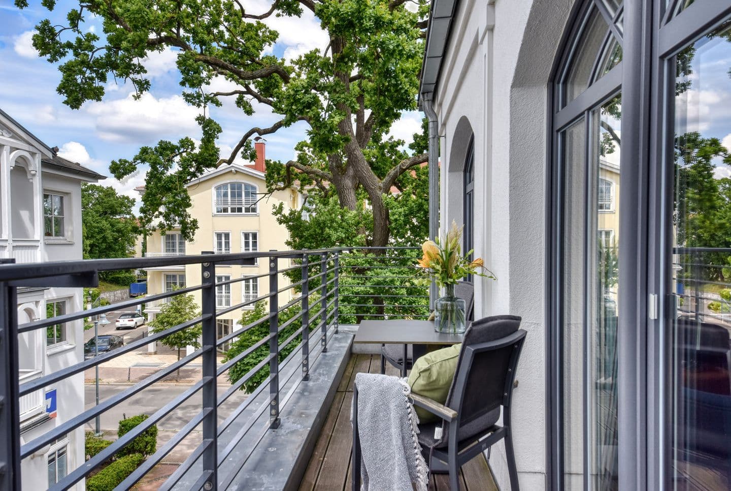 Ferienwohnung Treibholz in der Villa Martha Binz in Binz – Terrasse