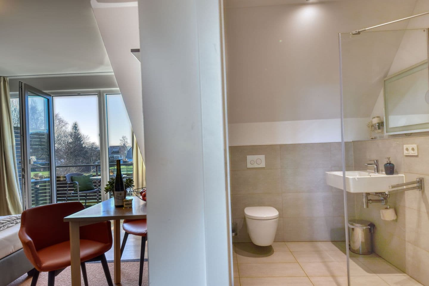 Ferienwohnung Turmfalke 35 im Wreecher Idyll Rügen in Wreechen – Badezimmer