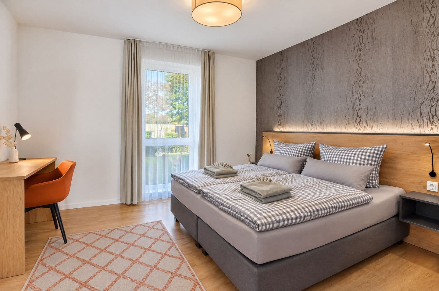 Ferienwohnung Wachtelkönig 06 im Wreecher Idyll Rügen in Wreechen – Schlafzimmer