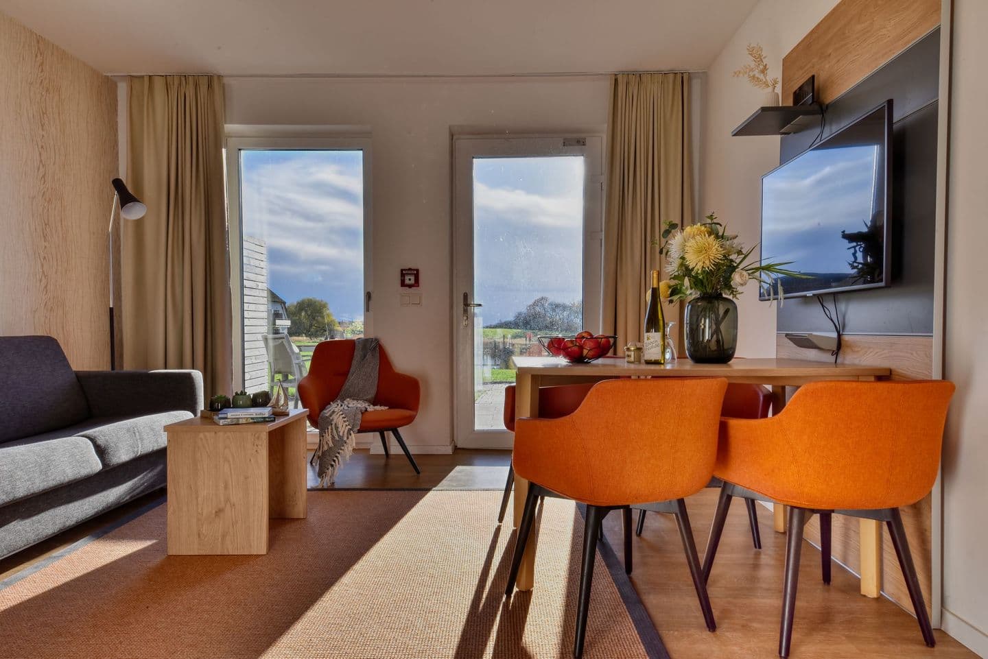 Ferienwohnung Wachtelkönig 06 im Wreecher Idyll Rügen in Wreechen – Wohnzimmer