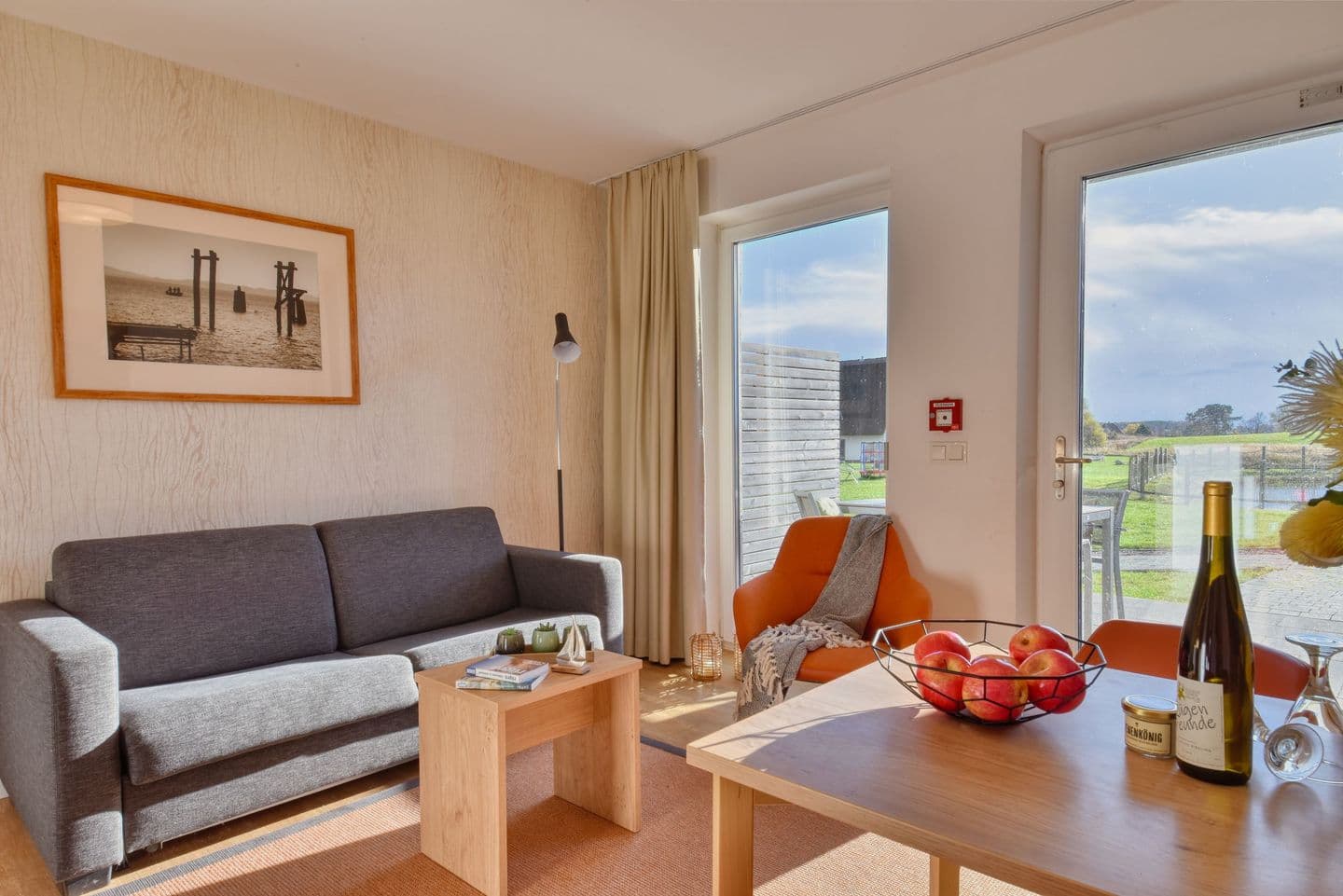 Ferienwohnung Wachtelkönig 06 im Wreecher Idyll Rügen in Wreechen – Wohnzimmer