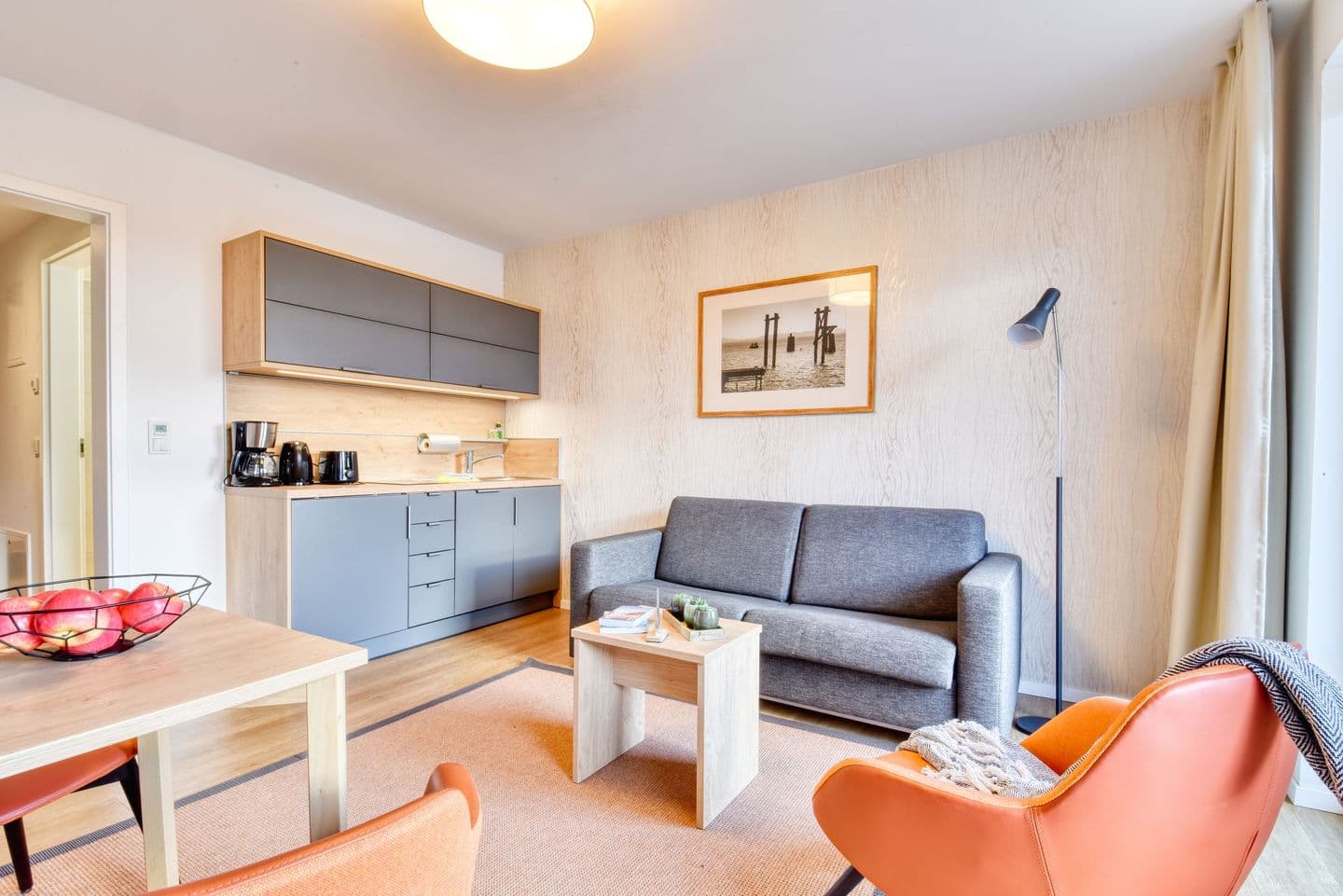 Ferienwohnung Wachtelkönig 06 im Wreecher Idyll Rügen in Wreechen – Wohnzimmer